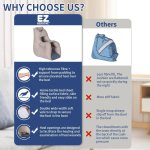 Heel Protectors for pressure sores, Heel Cushion with High Resilience Foam for Remove Pressure, Foot Pillow for Pressure Ulcer (Khaki 1 Count) - Image 6