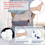 Heel Protectors for pressure sores, Heel Cushion with High Resilience Foam for Remove Pressure, Foot Pillow for Pressure Ulcer (Khaki 1 Count) - Image 7