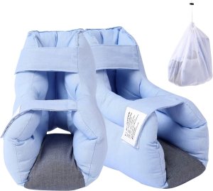 Heel Protectors for Pressure Sores in Bed and Heel Protectors for Bed Sores, Heel Cushions for Heel Pain Relief, Foot Heel Pillows for Bedridden Patients Supplies with Laundry Bag