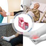 Heel Protectors for pressure sores, Heel Cushion with High Resilience Foam for Remove Pressure, Foot Pillow for Pressure Ulcer (Red 1 Count) - Image 4