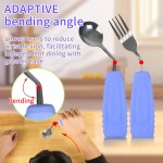 Angled Spoon & Fork Set - Image 3