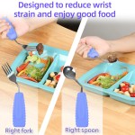 Angled Spoon & Fork Set - Image 4